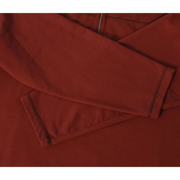 G. H. Bass & Co. Men's XXL Quarter Zip Pull Over Long Sleeve Red Shirt Pre-Owned - Picture 5 of 10